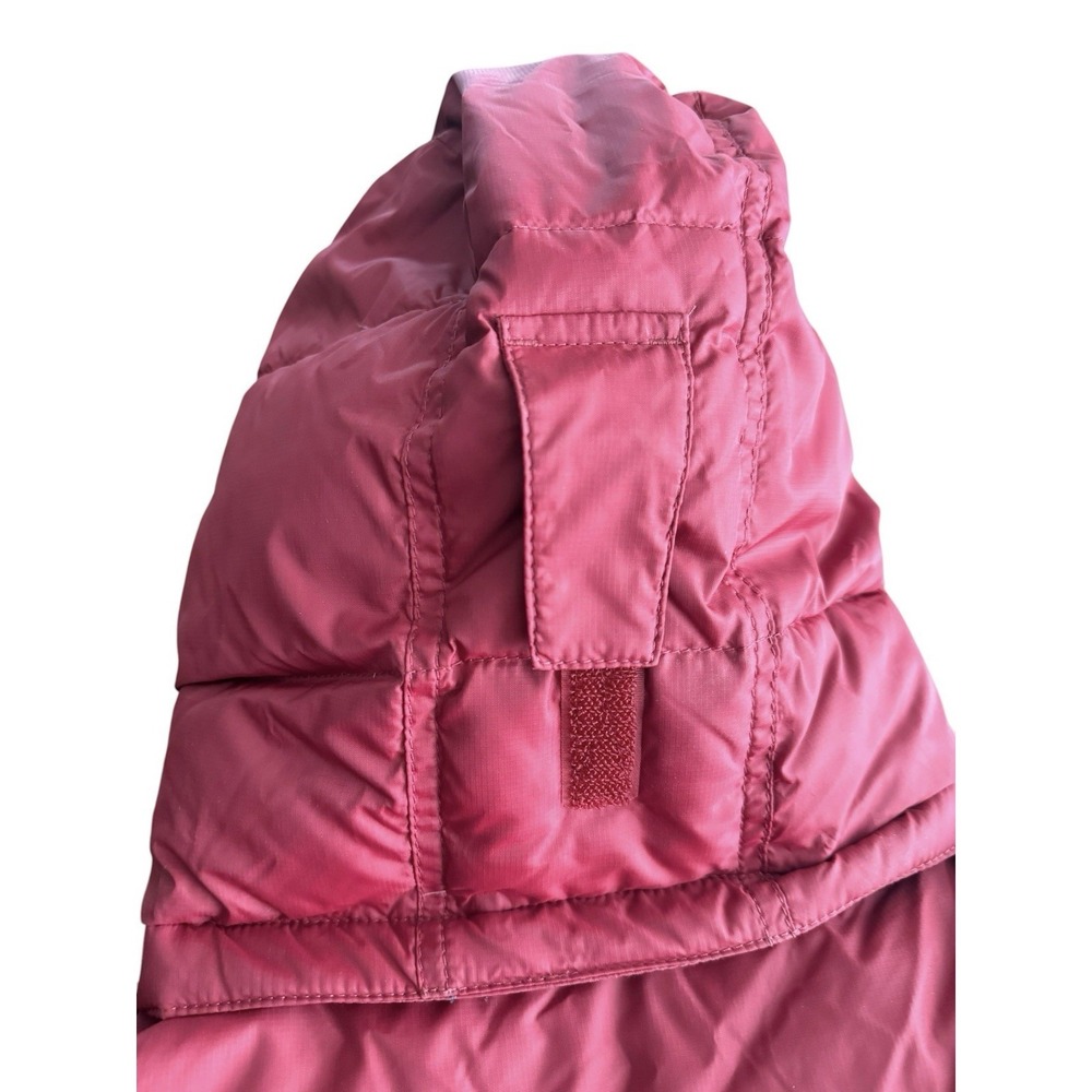 LL Bean Coat Mens XL Maroon Down Puffer Hooded Parka Jacket Nylon Winter - Picture 6 of 11